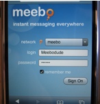 Meebo And Apple iPhone Multi Protocol Chat Web Site