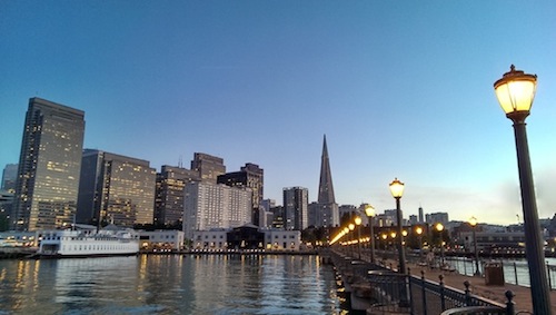 San Francisco, California Pier at dusk