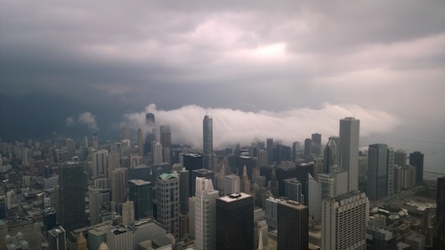 Willis Tower Chicago Skydeck Fog