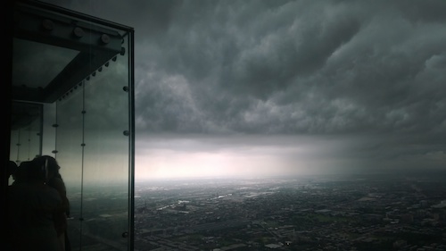 Willis Tower Chicago Skydeck Glass Box Storm