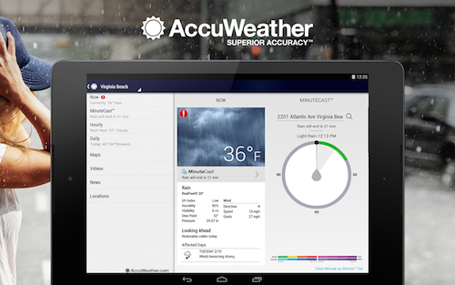 Accuweather Platinum Weather Android App