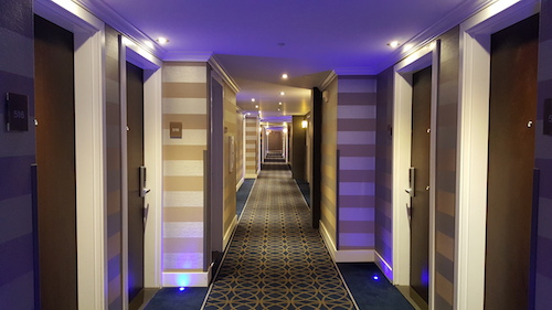 Sandman Signature Hotel Hallway Lighting