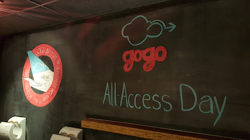 Gogo All Access Day After Event Chalk Drawing