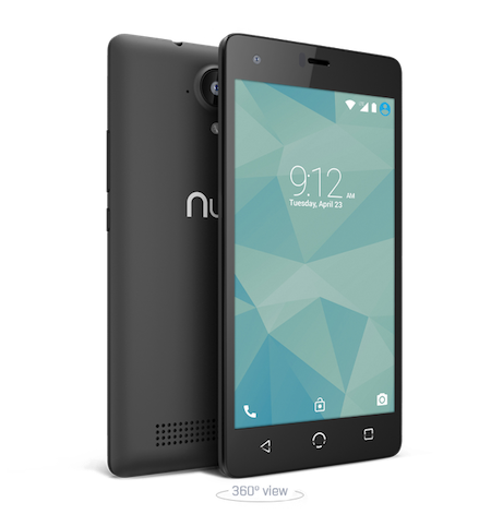 NUU Mobile N4l Smartphone Front and Back